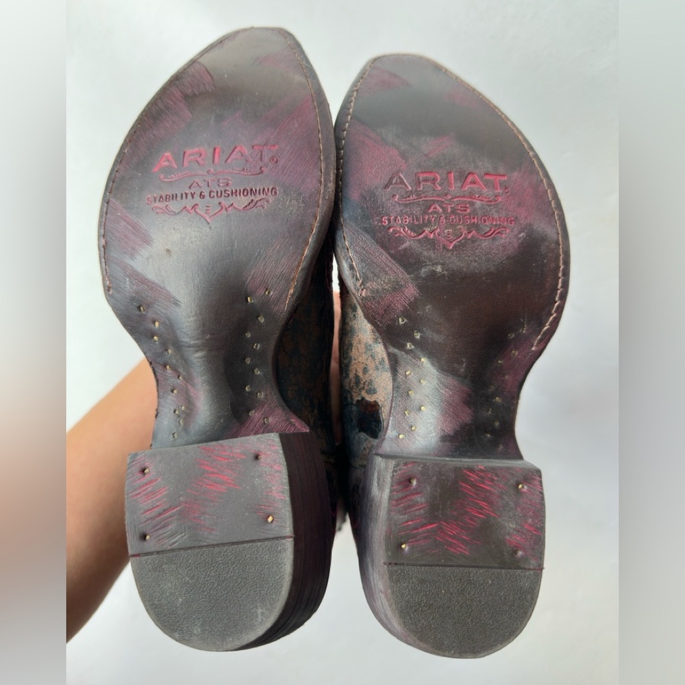ARIAT Rare Gypsy Soule Collection Limited Edition Pink & Sassy Crystal Size 7,5 - Picture 12 of 17
